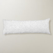 Coussins Longs Minuscules points monochromes noirs, gris et crème (Dos)