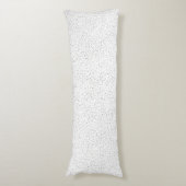 Coussins Longs Minuscules points monochromes noirs, gris et crème (Devant (Vertical))