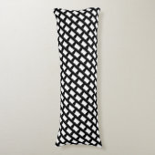 Coussins Longs mode motif blanche et blanche et noire (Devant (Vertical))