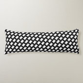 Coussins Longs mode motif blanche et blanche et noire (Devant)