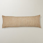 Coussins Longs Modèle - arrière - plan de toile de jute (Dos)