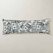 Coussins Longs Modèle de billet de vingt dollars (Dos)