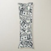 Coussins Longs Modèle de billet de vingt dollars (Devant (Vertical))