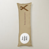 Coussins Longs Modèle de carbone Brown standard par Kenneth Yonci (Dos (Vertical))