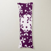 Coussins Longs Modèle de fête de cloches de Noël violettes (Devant (Vertical))