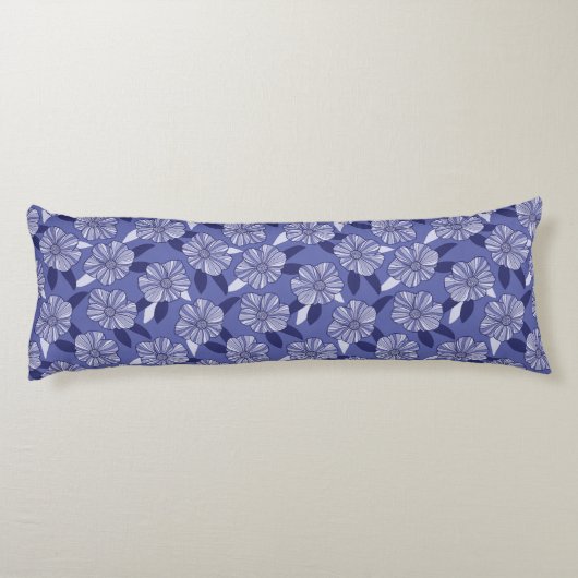 Coussins Longs Modèle de floraison pourpre (Dos)