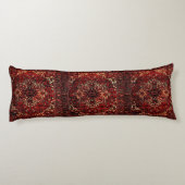 Coussins Longs Modèle de tapis oriental en rouge foncé (Dos)