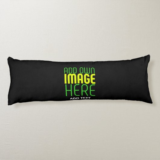COUSSINS LONGS MODÈLE DE TEXTE D'IMAGE NOIRE SIMPLE ET MODERNE (Dos)