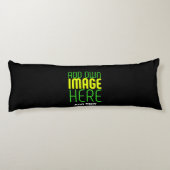 COUSSINS LONGS MODÈLE DE TEXTE D'IMAGE NOIRE SIMPLE ET MODERNE (Dos)