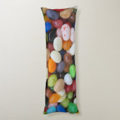 Coussins Longs Modèle de texture de sucrerie de vert bleu de noir (Dos (Vertical))