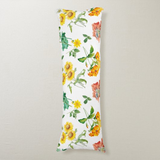 Coussins Longs Modèle floral (Devant (Vertical))