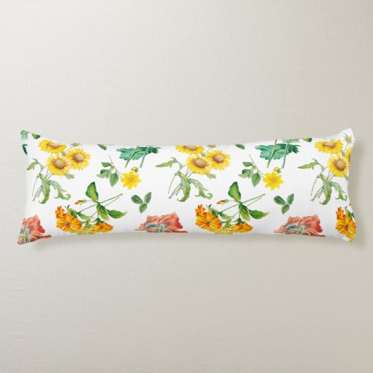 Coussins Longs Modèle floral (Devant)
