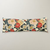 Coussins Longs Modèle floral japonais Ukiyo-E Art (Dos)