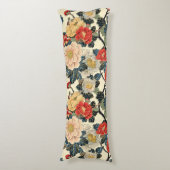 Coussins Longs Modèle floral japonais Ukiyo-E Art (Devant (Vertical))