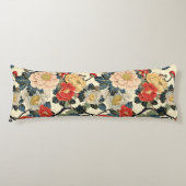 Coussins Longs Modèle floral japonais Ukiyo-E Art (Devant)