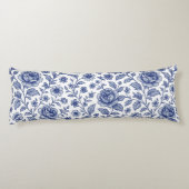 Coussins Longs Modèle Floral Royal Bleu Rose (Dos)