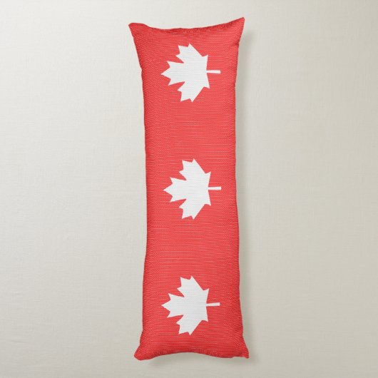 Coussins Longs Modèle Knit Maple Leaf Tricot Motif (Dos (Vertical))