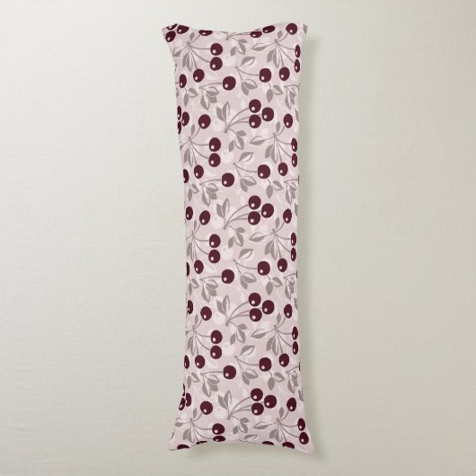 Coussins Longs Modelez avec les cerises 2 (Devant (Vertical))