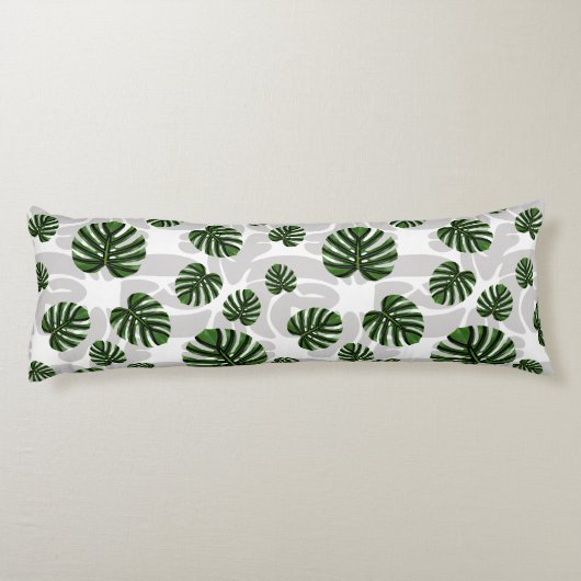 Coussins Longs Modern Boho Botanical Leaves Pattern (Dos)