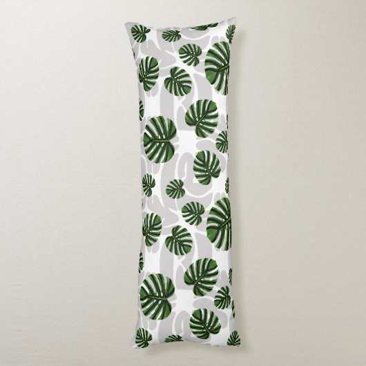 Coussins Longs Modern Boho Botanical Leaves Pattern (Dos (Vertical))