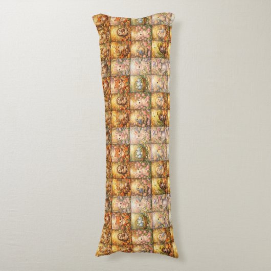 Coussins Longs Modern Patchwork Pattern Collage (Devant (Vertical))