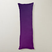 Coussins Longs Moderne 2 Initiales | Ombre Subtile Violet Foncé (Dos (Vertical))