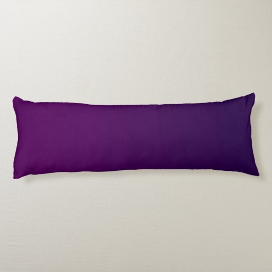 Coussins Longs Moderne 2 Initiales | Ombre subtile violet profond (Dos)