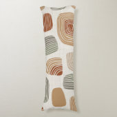 Coussins Longs Moderne déco Boho tons terreux abstraits ID1273 (Devant (Vertical))