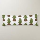 Coussins Longs Moderne Russe Aquarelle Noël Arbre de Noël (Dos)