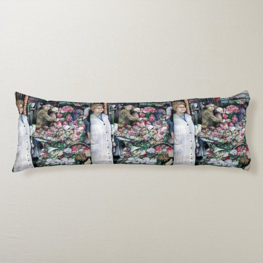 Coussins Longs Moment magique sur le marché Misloc (Devant)