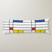 Coussins Longs Mondrian II Minimum De Stijl Modern Art Design (Dos)
