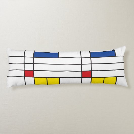 Coussins Longs Mondrian II Minimum De Stijl Modern Art Design (Dos)