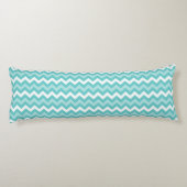 Coussins Longs Mongram Aqua White Abstract (Dos)