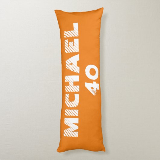 Coussins Longs Monogram modern baseball player illustrations (Dos (Vertical))