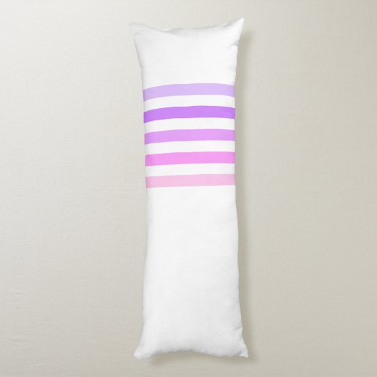 Coussins Longs Monogramme à bandes verticales violettes et roses (Dos (Vertical))