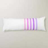 Coussins Longs Monogramme à rayures verticales rose et violet (Dos)