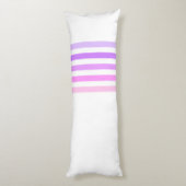 Coussins Longs Monogramme à rayures verticales rose et violet (Dos (Vertical))