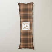 Coussins Longs Monogramme Brown au chocolat (Devant (Vertical))