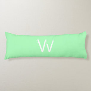 Coussins Longs Monogramme Chic Vert Menthe
