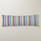 Coussins Longs Monogramme de bande de bloc de couleur moderne et (Dos)