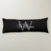 Coussins Longs Monogramme initial personnalisé (Dos)