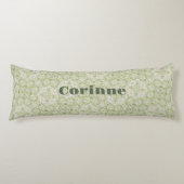 Coussins Longs Monogramme Nom Sage Green Motif | (Devant)