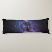 Coussins Longs Monogramme personnalisable à voie lactée (Dos)