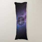 Coussins Longs Monogramme personnalisable à voie lactée (Devant (Vertical))