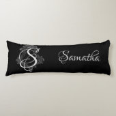 Coussins Longs Monogramme personnalisé initial (Devant)