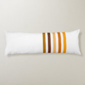 Coussins Longs Monogramme rayures verticales orange marron clair (Dos)