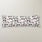 Coussins Longs Monster Trucks Colorée Motif de course (Dos)