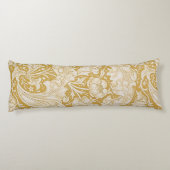Coussins Longs Morris Bachelor's Button Flower & Golden Stems (Dos)
