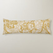 Coussins Longs Morris Bachelor's Button Flower & Golden Stems (Devant)