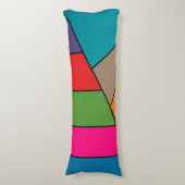 Coussins Longs MOSAIC rayures triangles couleur III + vos idées (Devant (Vertical))